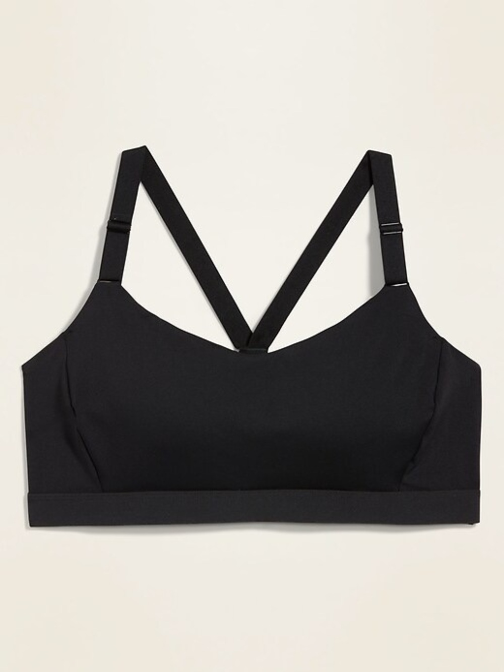 Old Navy Black Adjustable-Strap Sports Bralette